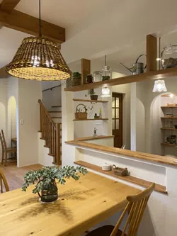 可愛くて落ち着き感もある、ナチュラルなお家